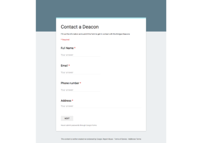 BCC Deacon Google Form